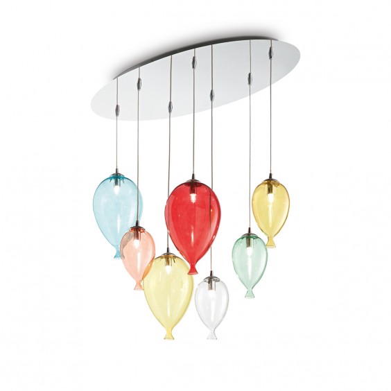 Ideal Lux Clown 7 pendant lamp - Agof Store